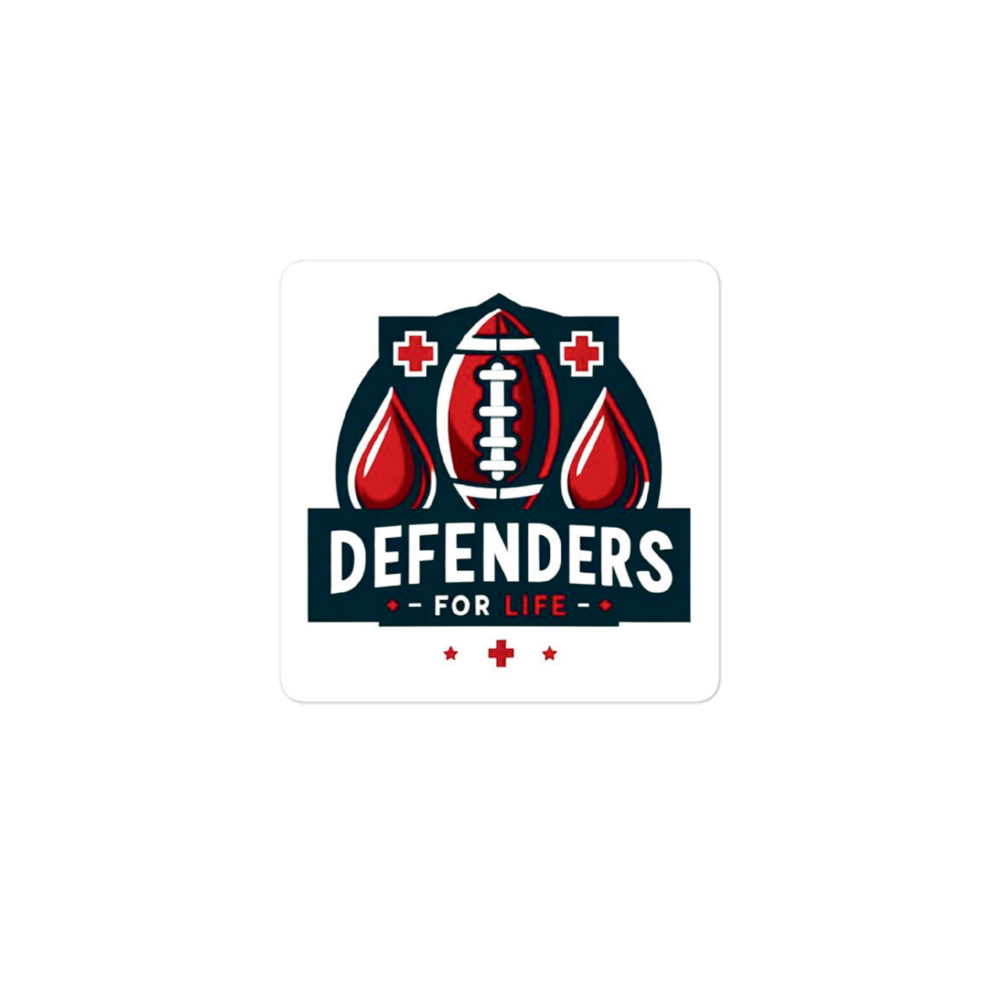 Defenders For Life Bubble-free stickers