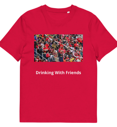 DC Beer Snake 'Drinking With Friends'  Unisex organic cotton t-shirt