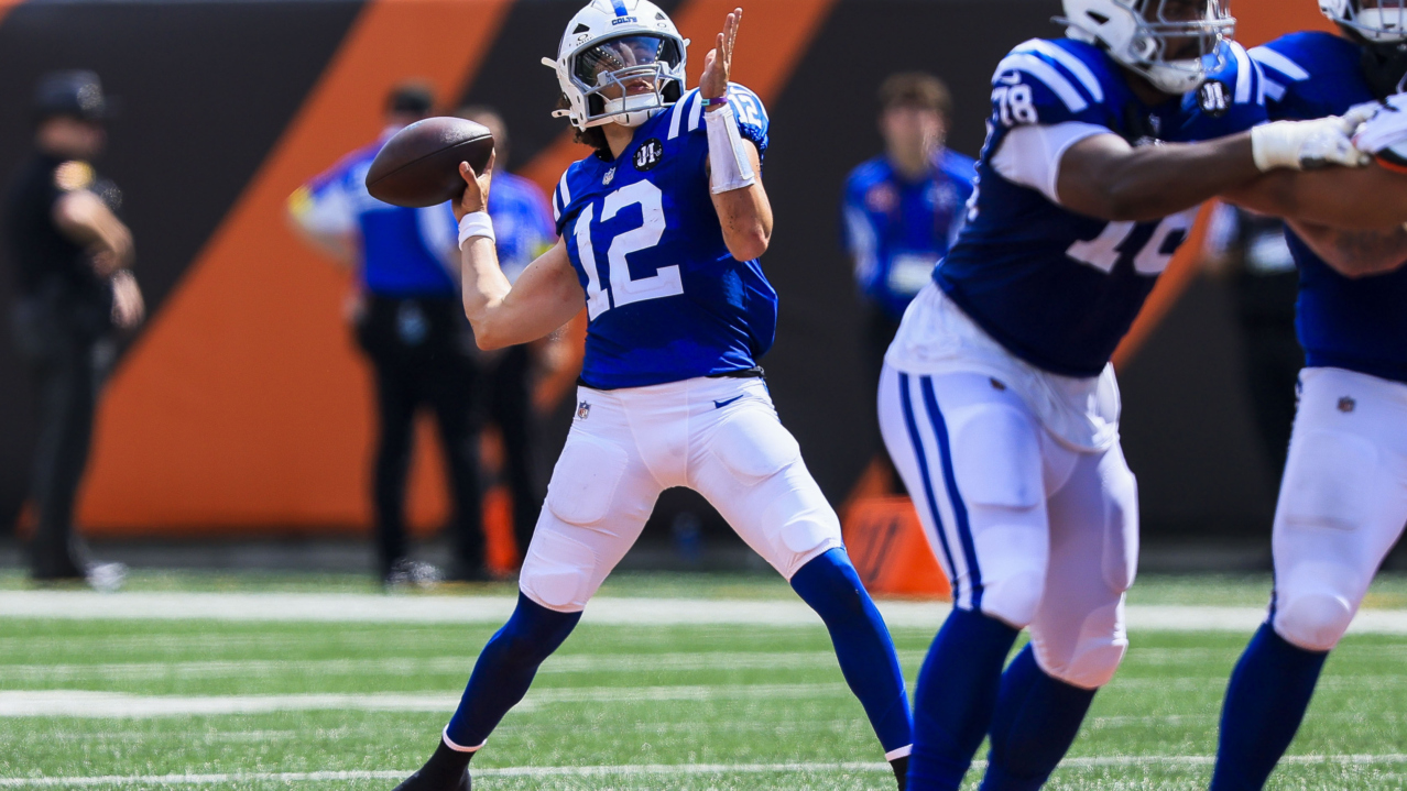 Jason Bean Indianapolis Colts Preseason game against Cincinnati Bengals, August 2025 Katie Stratman-Imagn Images